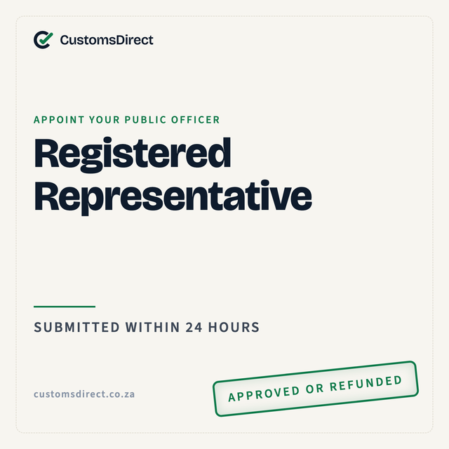 SARS Registered Representative Activation