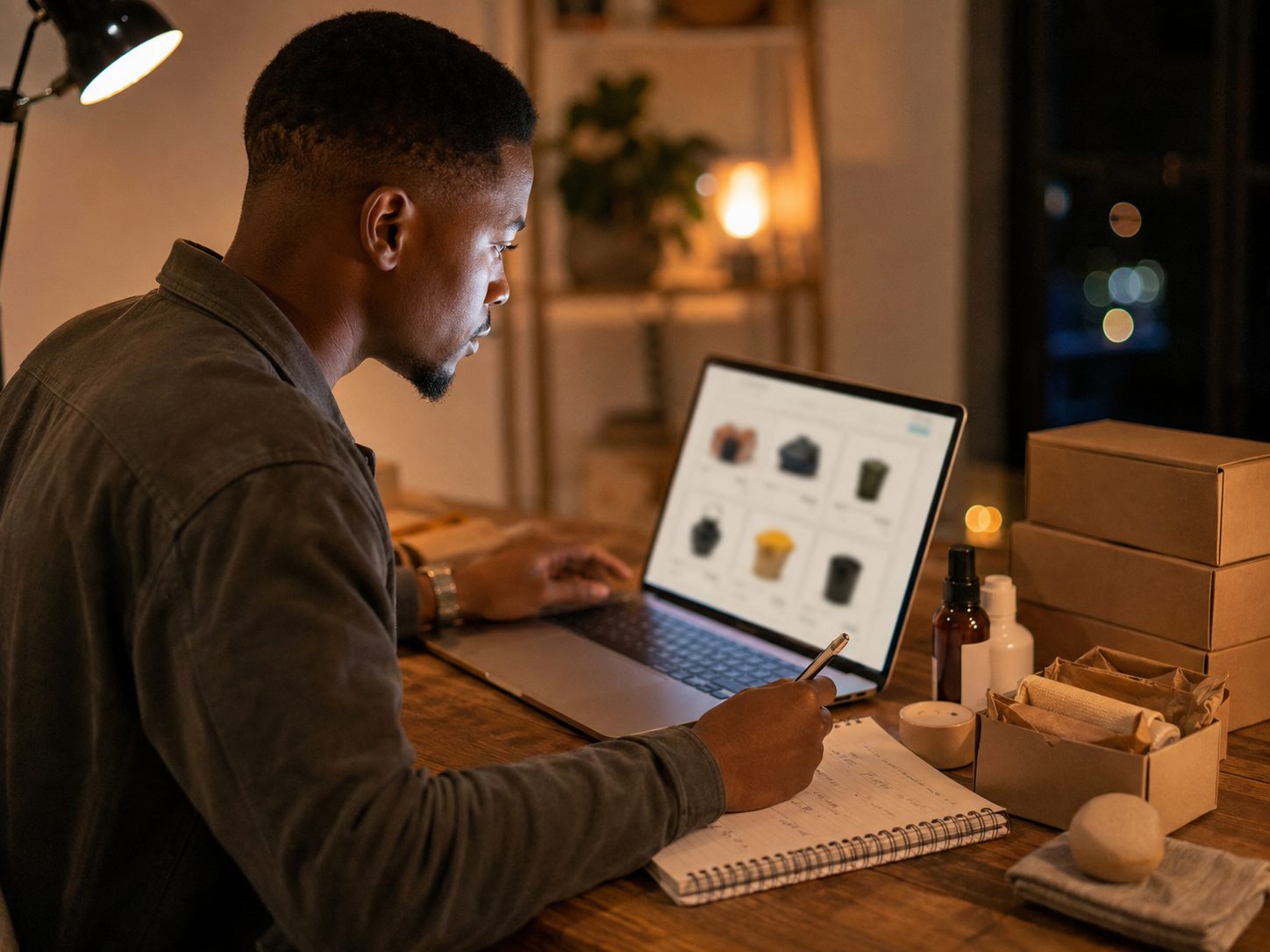 Sourcing products online late at night